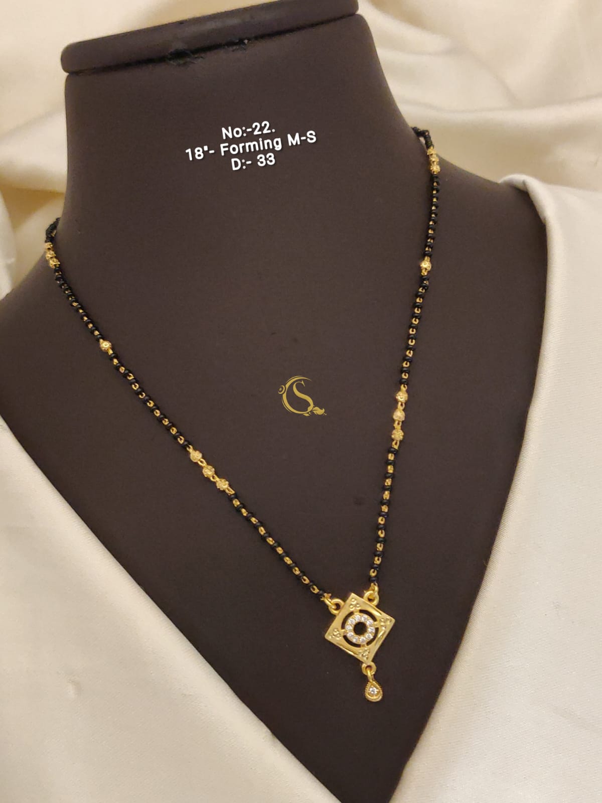 AD Forming String Mangalsutra cum Pandent Daily Wear Accessories